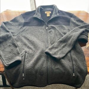 Men's Gray Fleece zip up